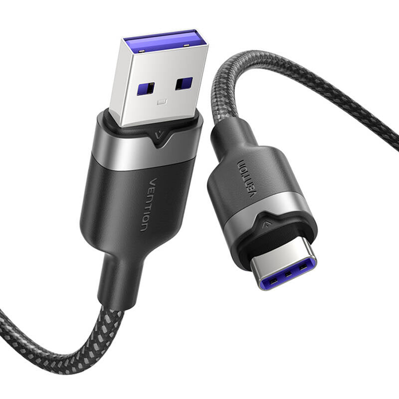 USB 2.0 A Male to C Male 6A Cable Vention CTOBF 1M (Black)
