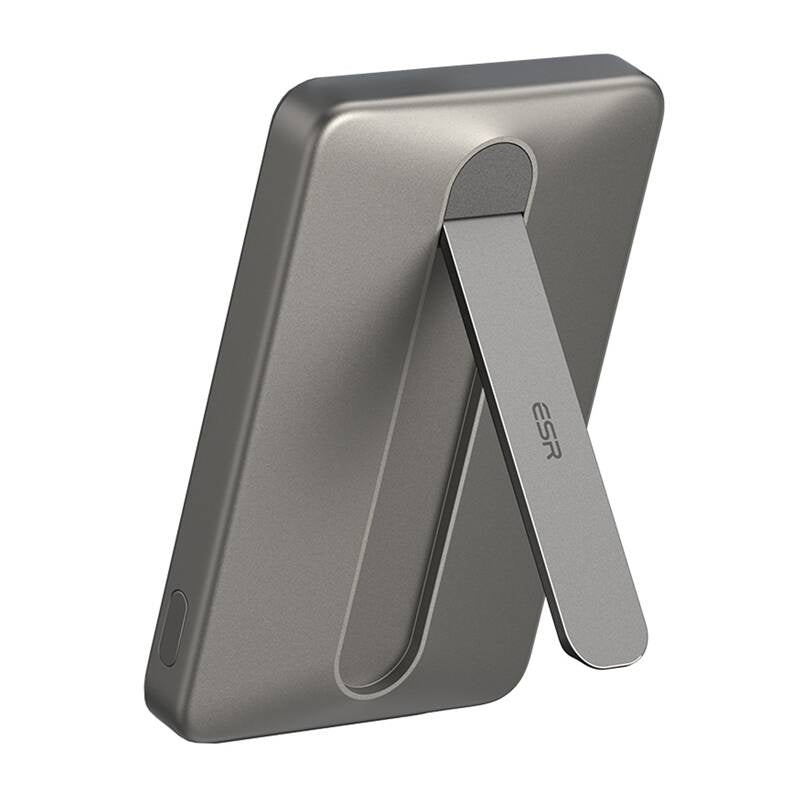 ESR Qi2 MagSlim Kickstand Powerbank 5000 mAh (titanium)
