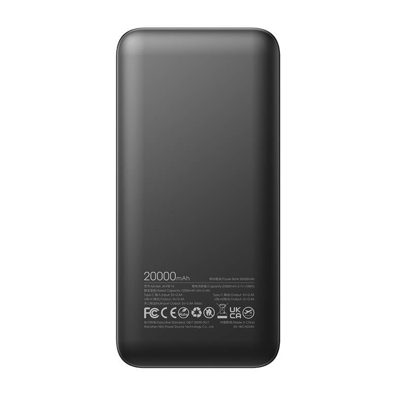 Powerbank Joyroom JR-PBF14 2.4A LED; 20000mAh (black)