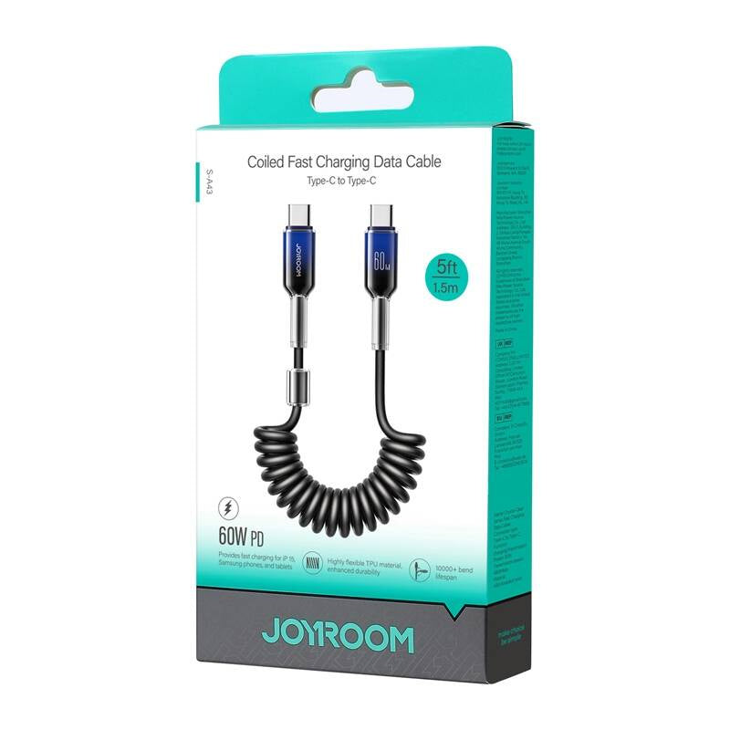 Cable USB-C - USB-C Joyroom S-A43 60W 1.5m black