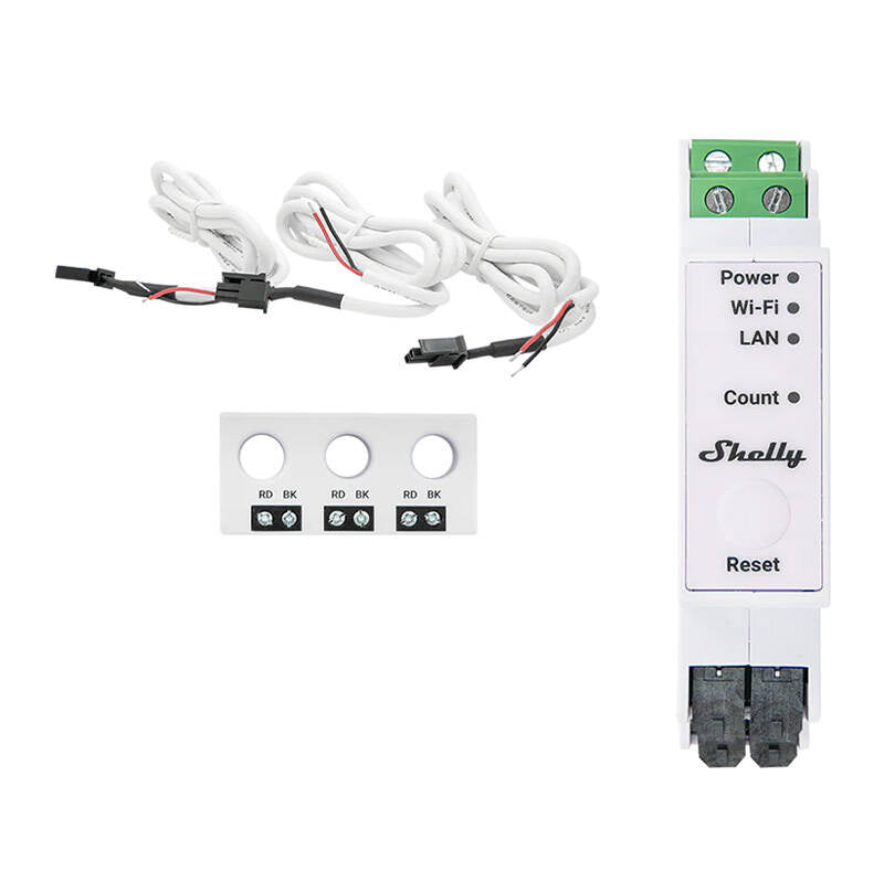 Shelly PRO 3EM-3CT63 1/3-Phase Energy Meter, WiFi