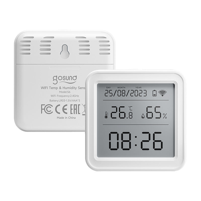 Gosund ST17 Zigbee Smart temperature and humidity sensor (LCD, Tuya)