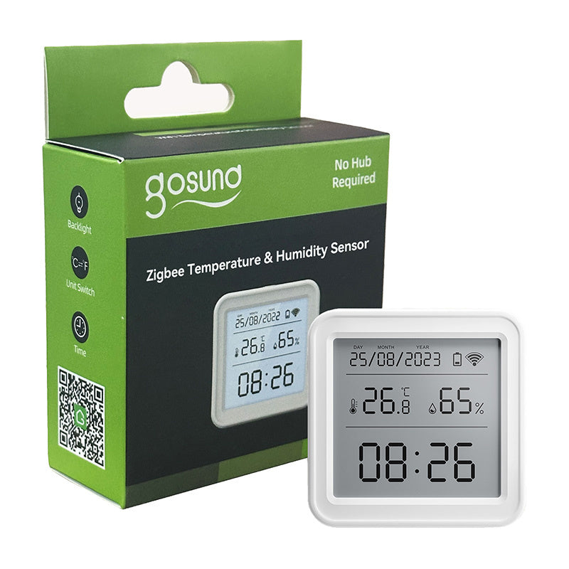 Gosund ST17 Zigbee Smart temperature and humidity sensor (LCD, Tuya)