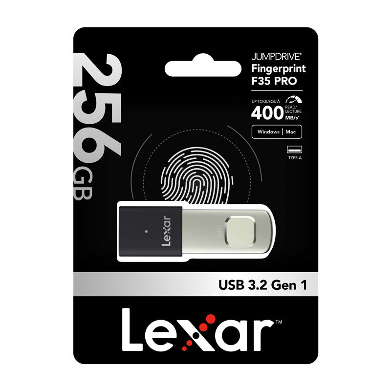 Pendrive Lexar Fingerprint F35pro USB 3.2 256GB