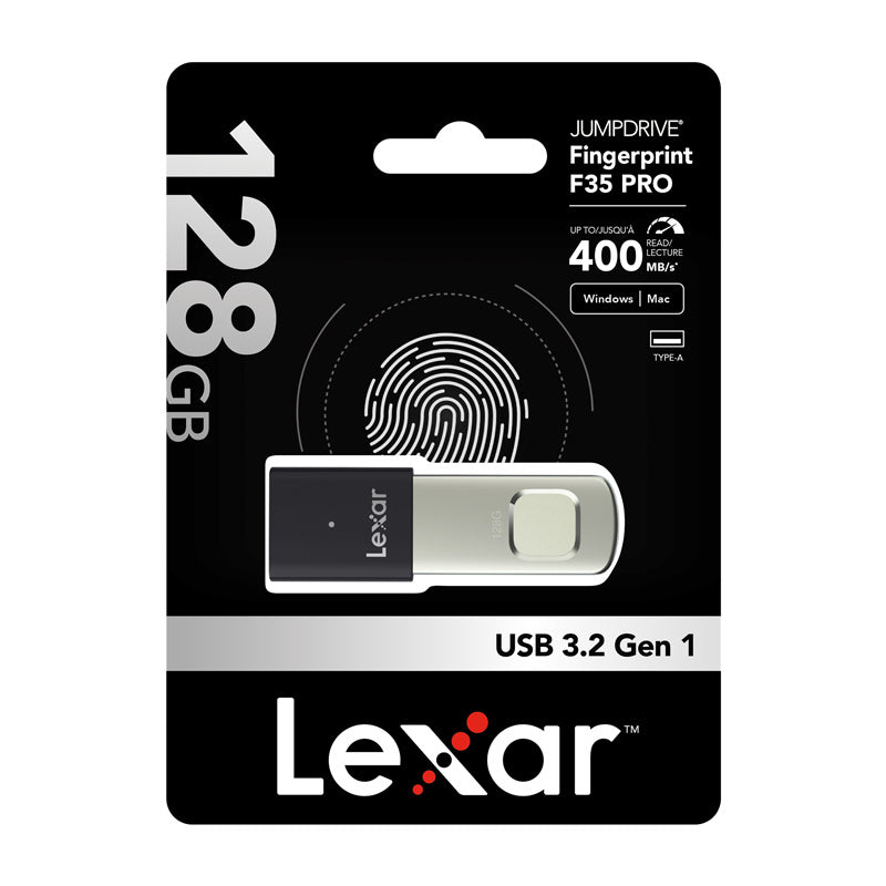 Pendrive Lexar Fingerprint F35pro USB 3.2 128GB