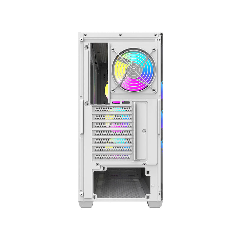 DarkFlash DS900WD ATX Pc Case with 4 fans (white)