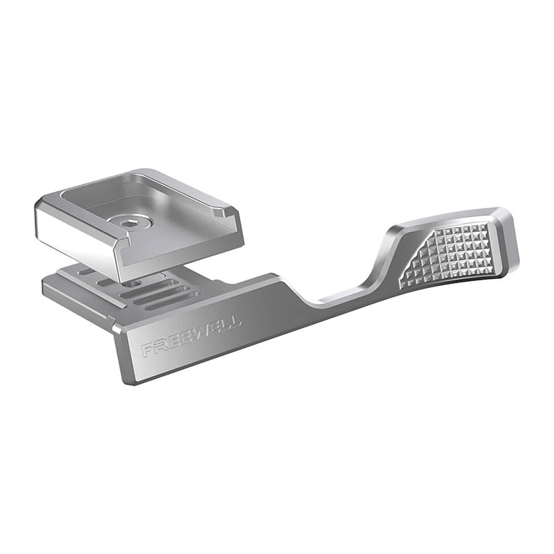 Fuji X100VI Thumb Grip with Cold Shoe Mount (Silver)