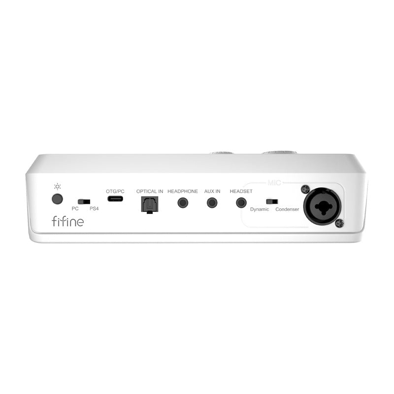 Fifine Gaming mixer SC8W RGB (white)