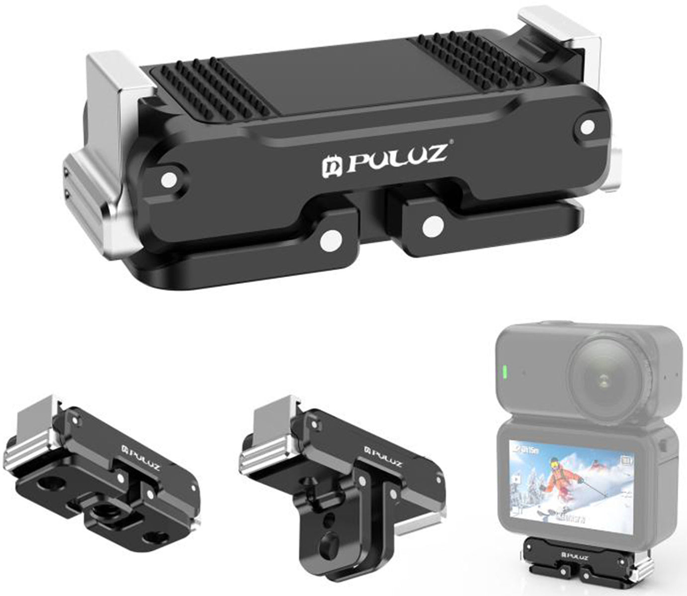 PULUZ Magnetic Metal Mount for DJI Osmo Nano (Black)