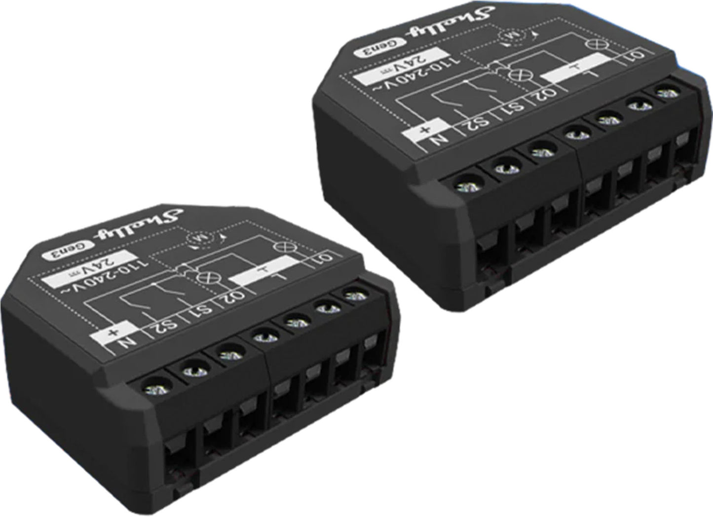 Shelly 2PM Gen3 Set of 2 Controller WiFi/Bluetooth