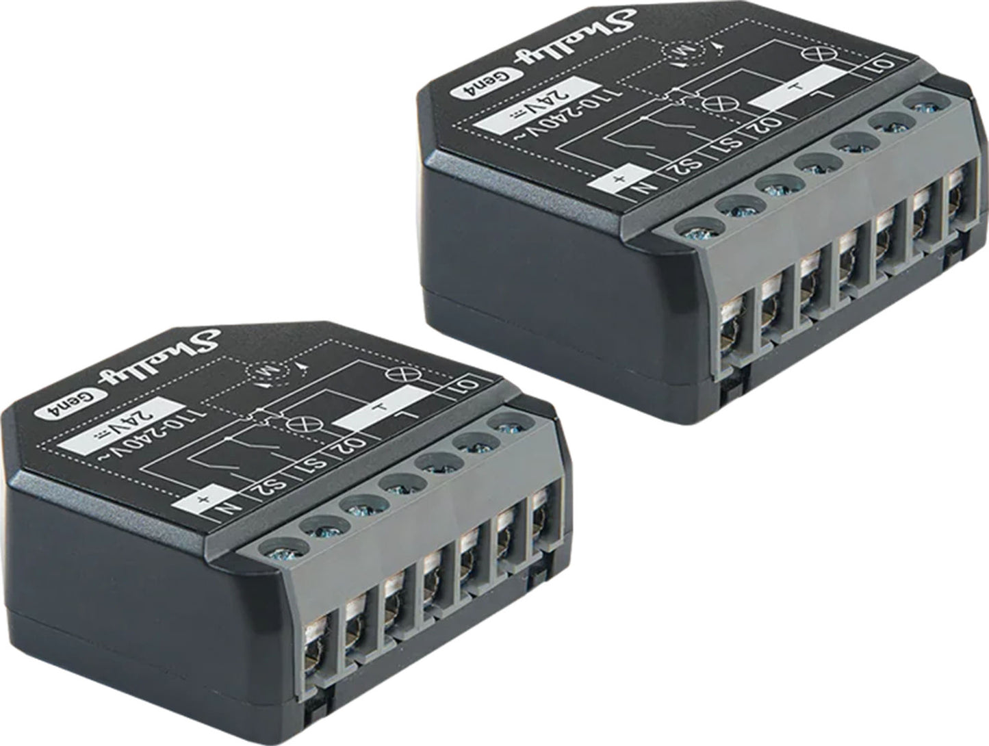 Set of 2 Shelly 2PM Gen4 Zigbee/Matter Controllers