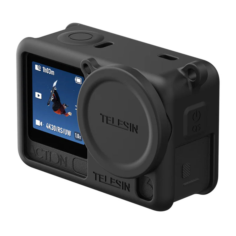 Telesin Silicone Protective Case for DJI Osmo Action 6 (Black)