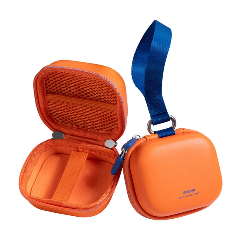 Telesin DisAdv EVA Universal Mini Carrying Case for Action Cameras (Orange)