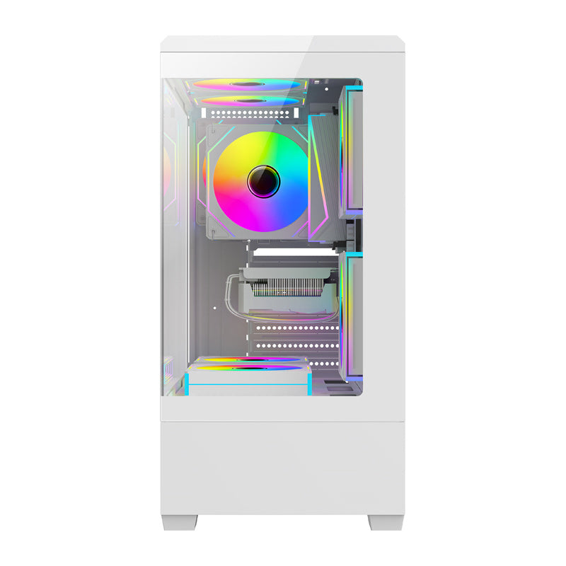 DarkFlash Computer Case C365 White (+5 Fans)