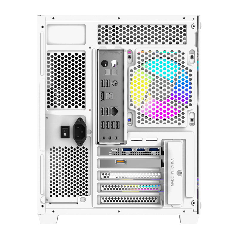 DarkFlash Computer Case B275 White PRO (+6 Fans)