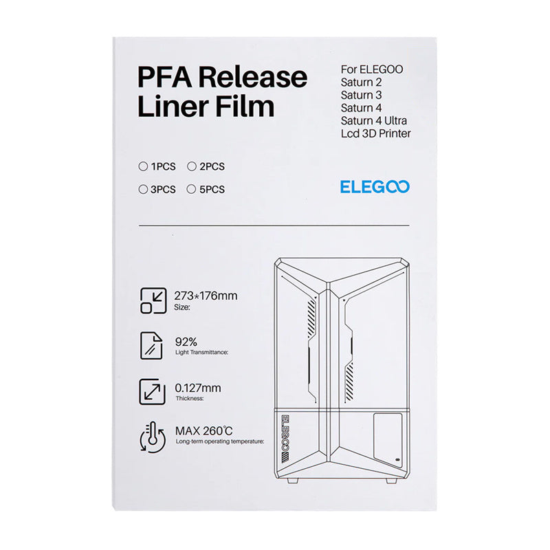 Saturn 4/Saturn 4 Ultra PFA film 5pcs