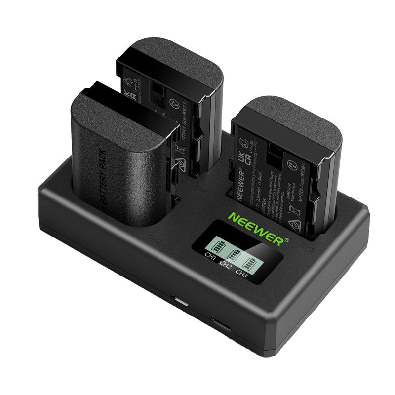 Set of 2 replacement batteries for Canon cameras NEEWER LP-E6NH