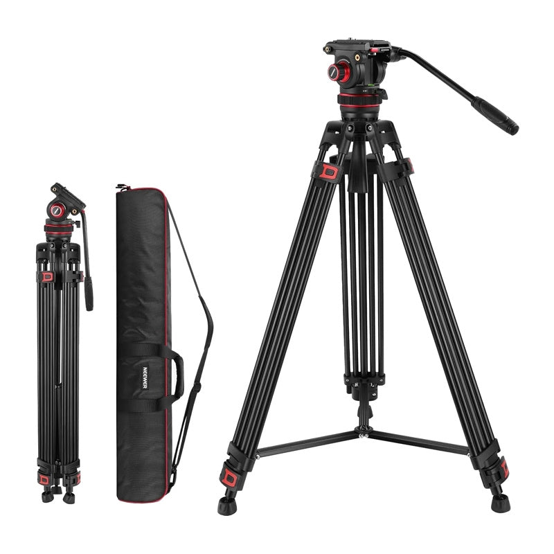 NEEWER TP75 74" Pro Video Tripod with Fluid Head