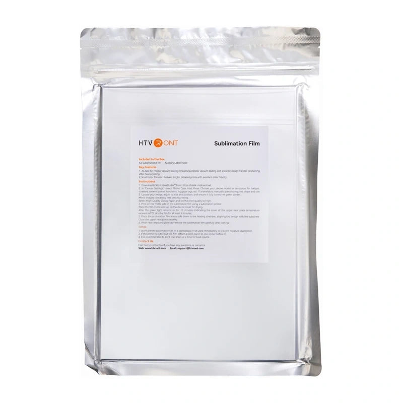 Sublimation film HTVRONT A4 21x29.72cm (transparent)