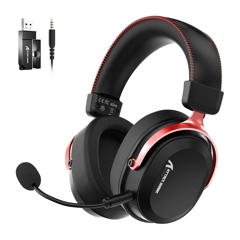 Headphones ATTACK SHARK L30PRO (black and red)