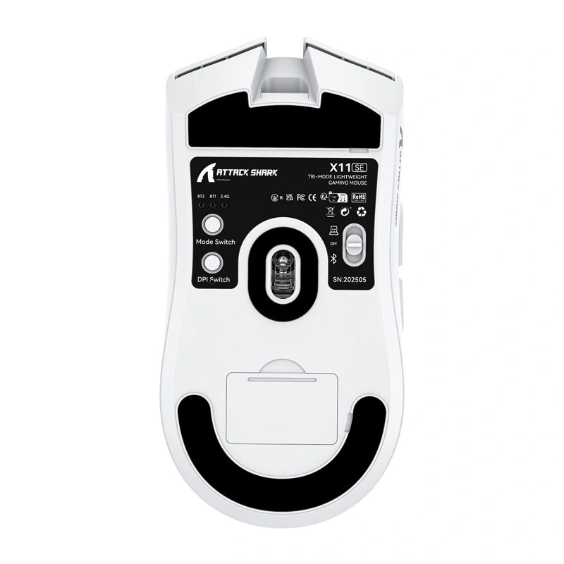 Computer mouse ATTACK SHARK X11SE 3-Mode (white)