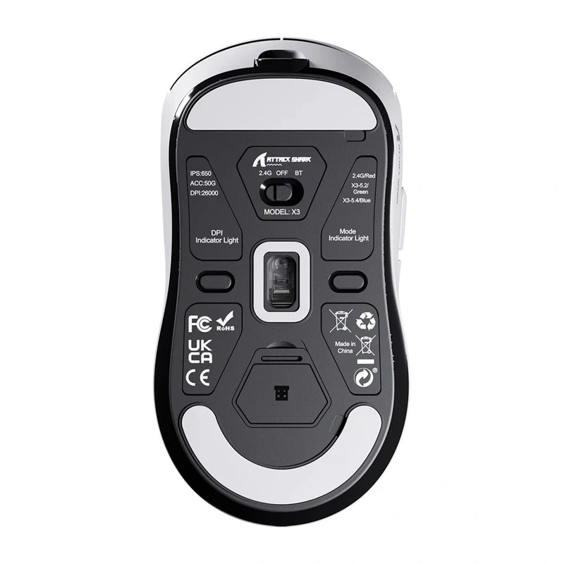 Wireless mouse ATTACK SHARK X3 (white)