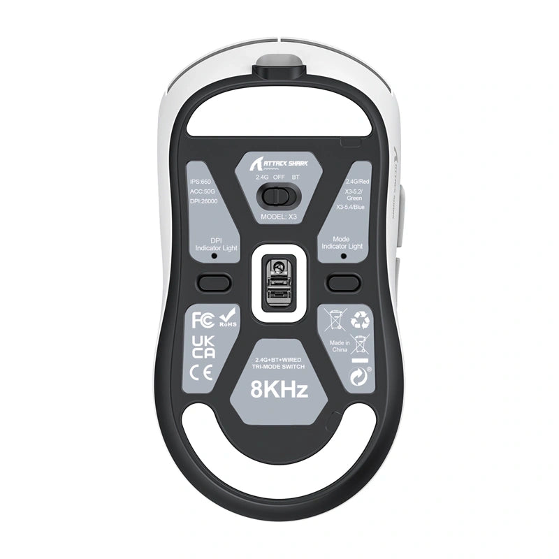 Computer mouse ATTACK SHARK X3PRO (white)