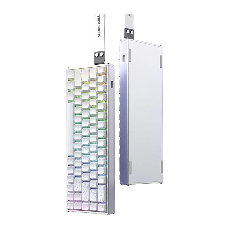 Keyboard ATTACK SHARK X68MAX (białe kontury)