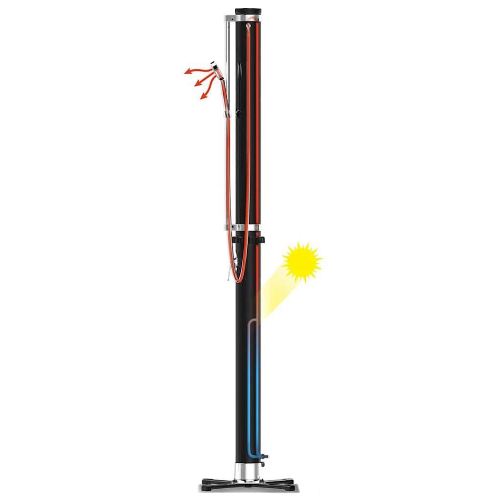 Bestway Ντουζιέρα Solar Flow Εξωτερικού Χώρου Μαύρη 20 Λίτρων