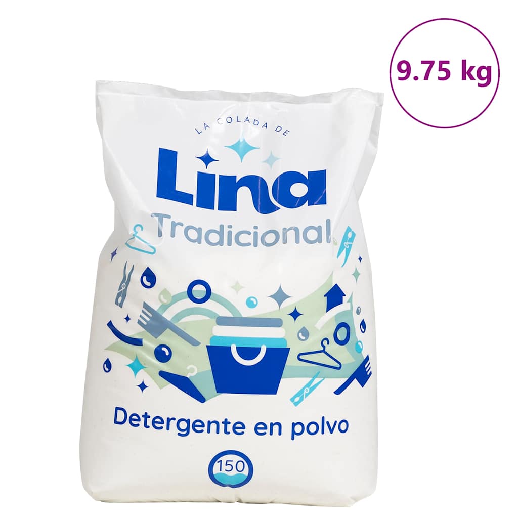 vidaXL Σκόνη πλύσης για 150 πλύσεις 9,75kg Λευκό