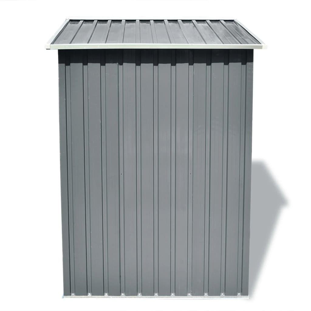 vidaXL Αποθήκη Κήπου Γκρι 204 x 132 x 186 εκ. Μεταλλική