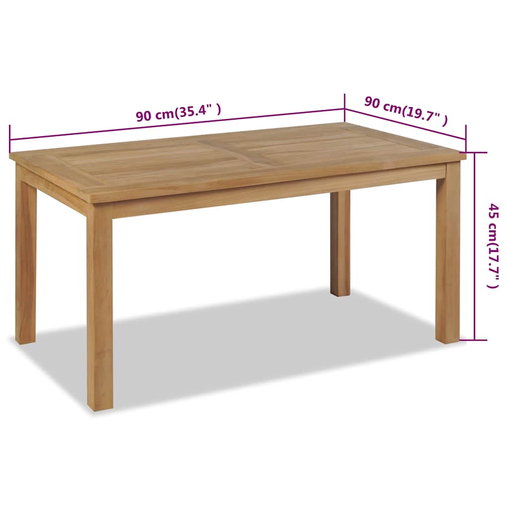 vidaXL Τραπεζάκι Σαλονιού 90 x 50 x 45 εκ. από Ξύλο Teak