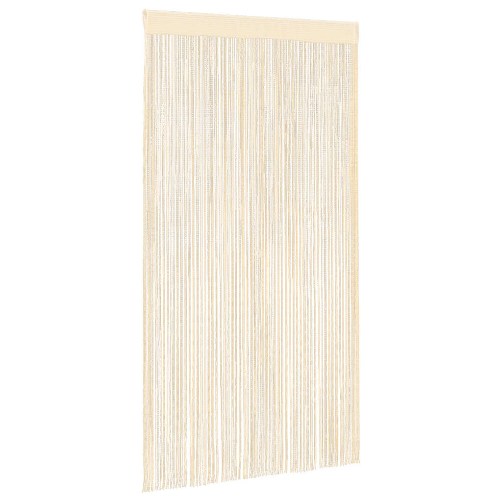 vidaXL Κουρτίνες με Κρόσσια 2 τεμ. Κρεμ 140 x 250 εκ.