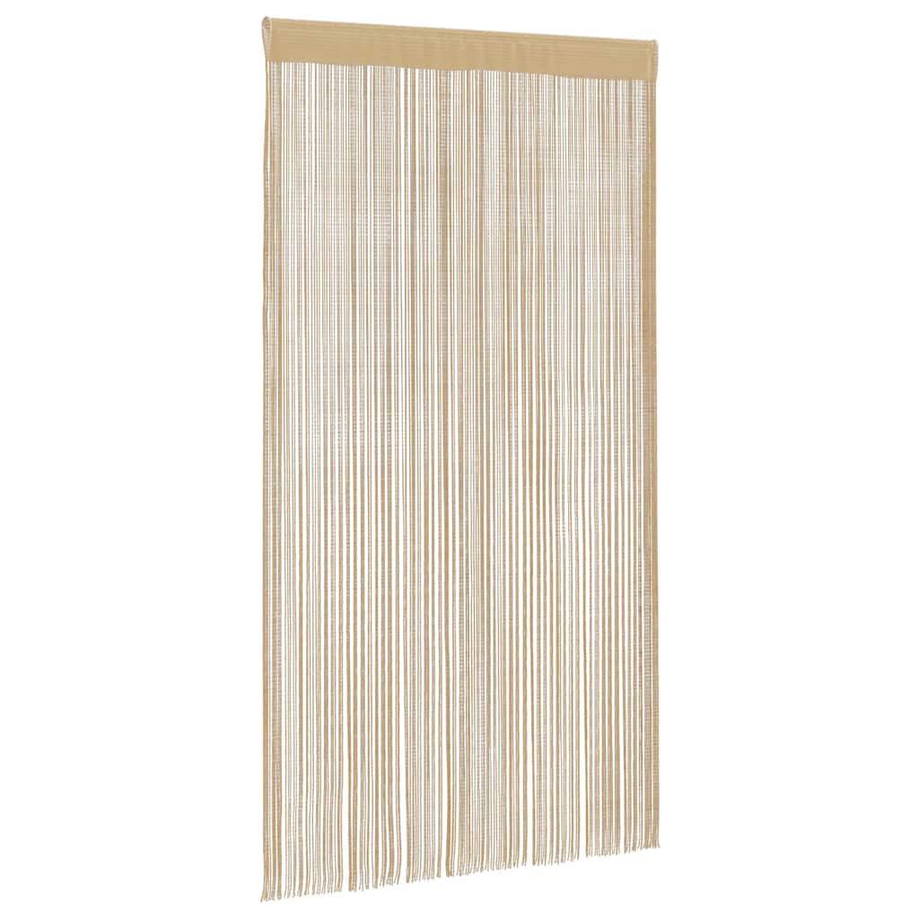 vidaXL Κουρτίνες με Κρόσσια 2 τεμ. Μπεζ 140 x 250 εκ.