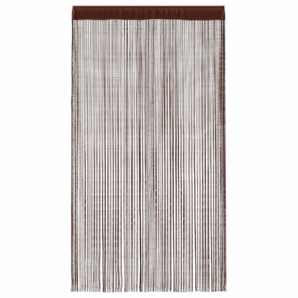 vidaXL Κουρτίνες με Κρόσσια 2 τεμ. Καφέ 100 x 250 εκ.