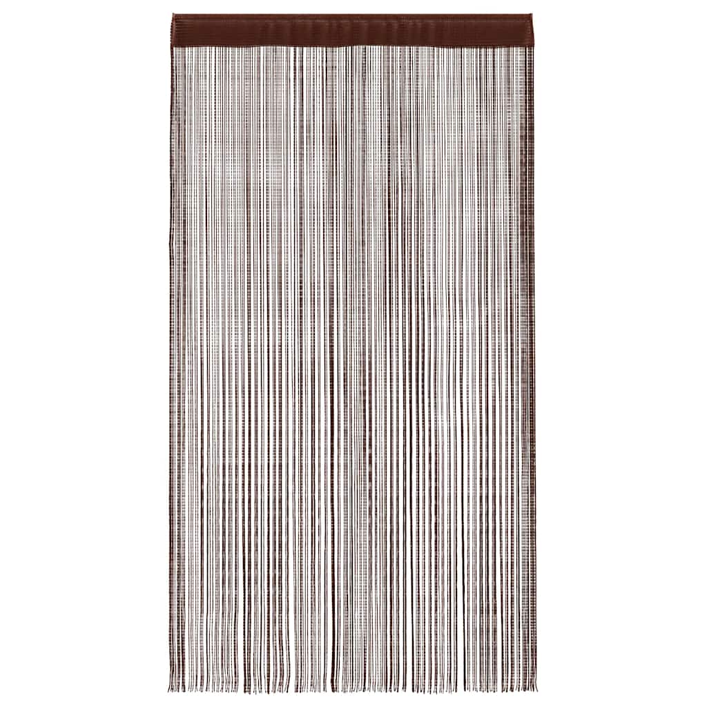 vidaXL Κουρτίνες με Κρόσσια 2 τεμ. Καφέ 140 x 250 εκ.