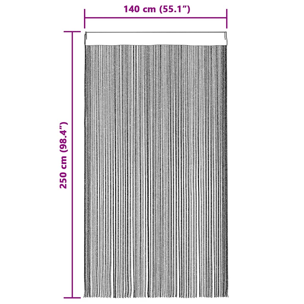 vidaXL Κουρτίνες με Κρόσσια 2 τεμ. Καφέ 140 x 250 εκ.