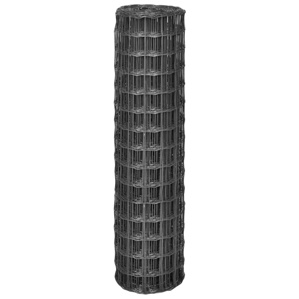 vidaXL Συρματόπλεγμα Γκρι 10 x 1,5 μ. Ατσάλινο