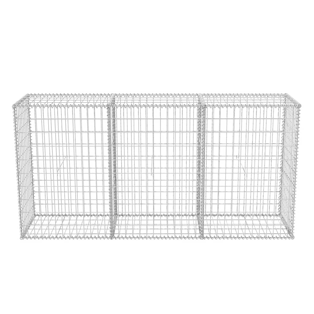 vidaXL Συρματοκιβώτιο 200 x 50 x 100 εκ. από Γαλβανισμένο Χάλυβα