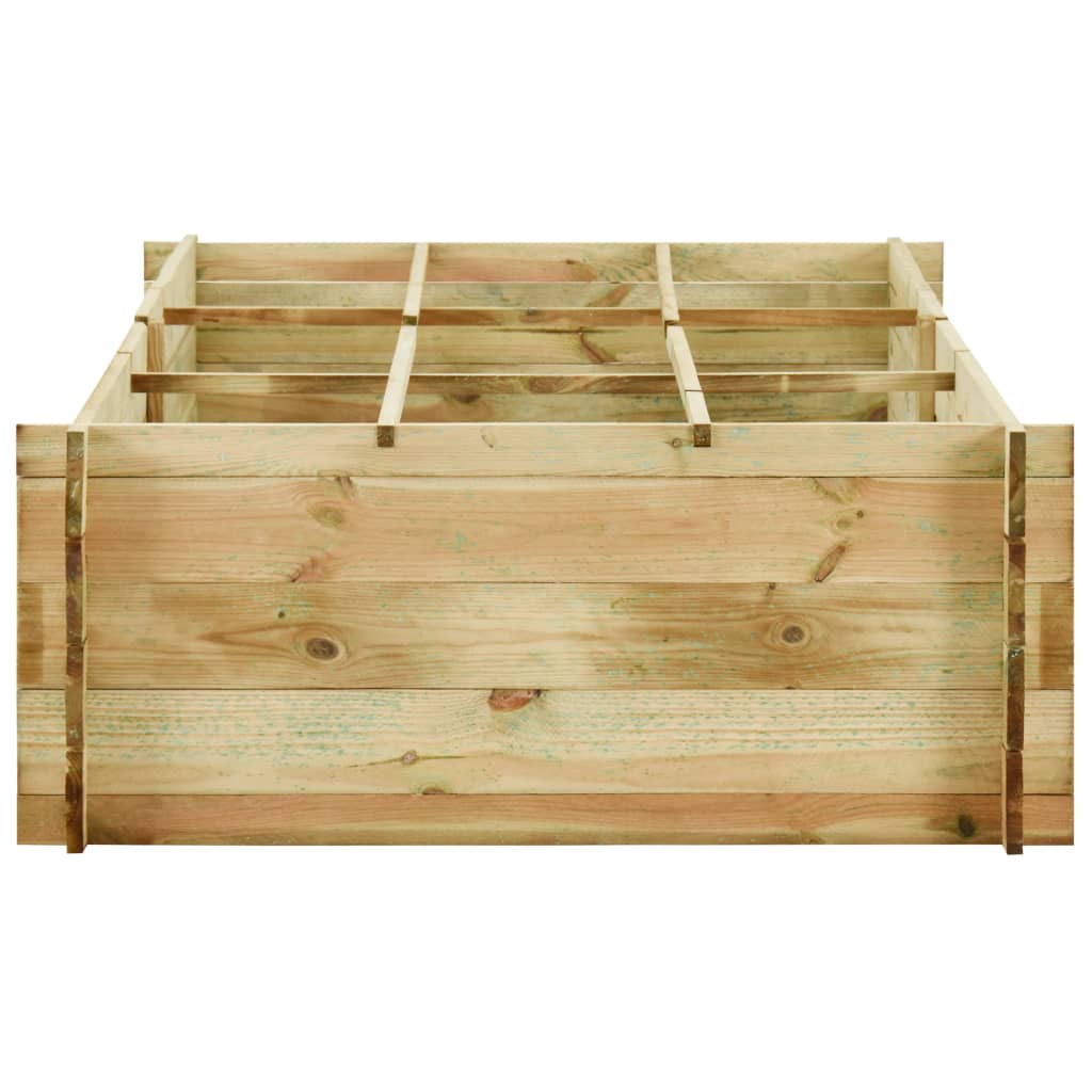 vidaXL Μποστάνι Λαχανόκηπου 197 x 100 x 40 εκ. Εμποτισμένο Ξύλο Πεύκου