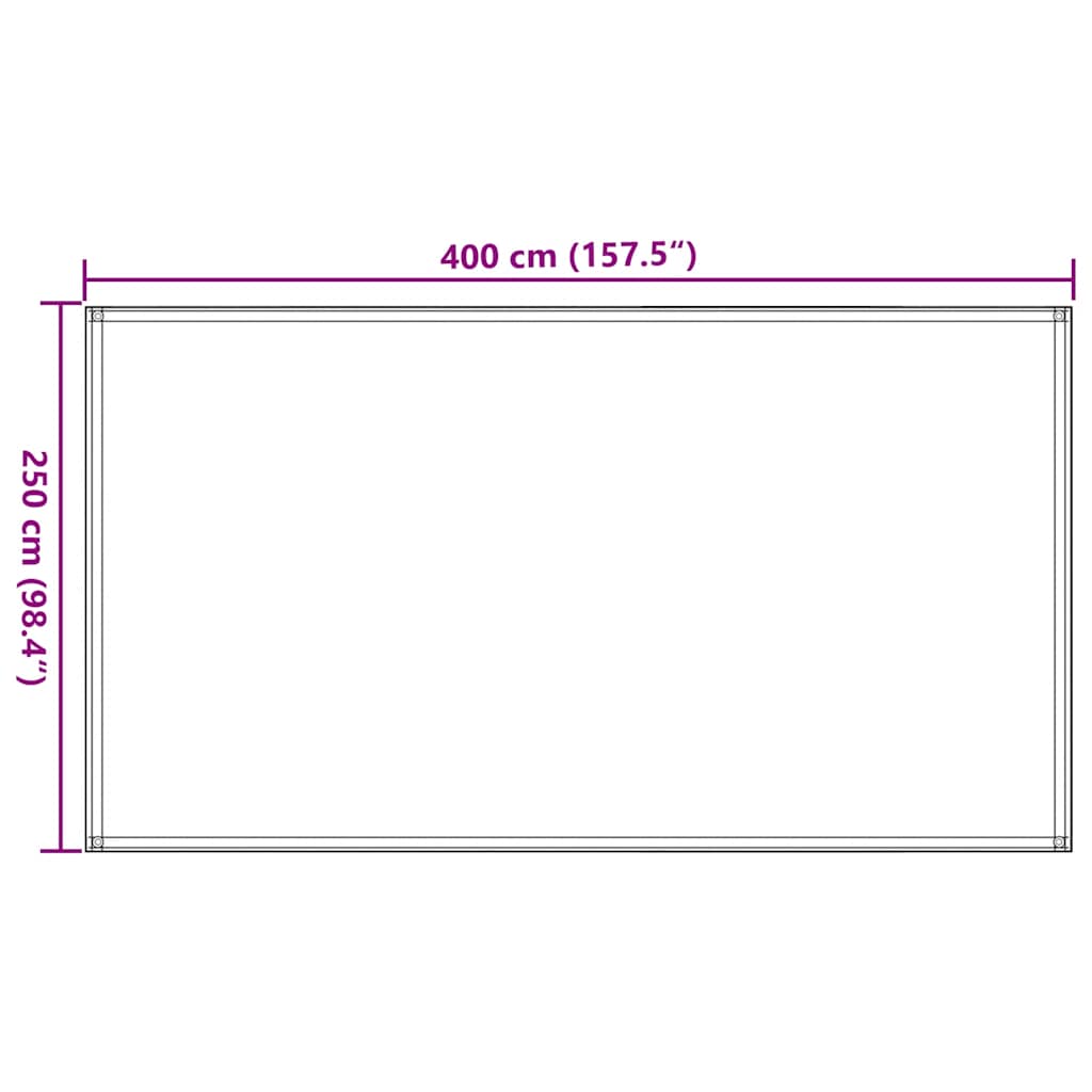 vidaXL Χαλί Σκηνής Ανθρακί 250 x 400 εκ.