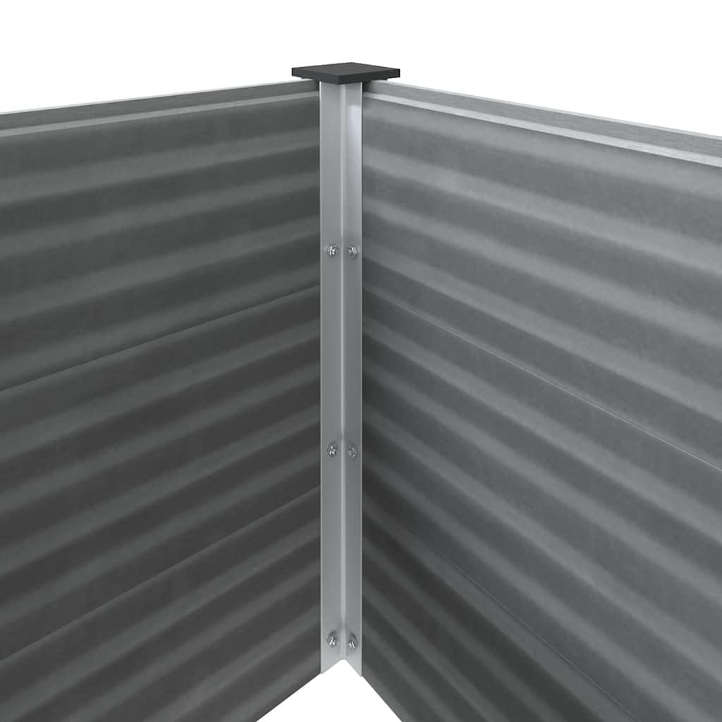 vidaXL Ζαρντινιέρα Υπερυψωμένη Γκρι 100 x 50 x 54 εκ. από WPC