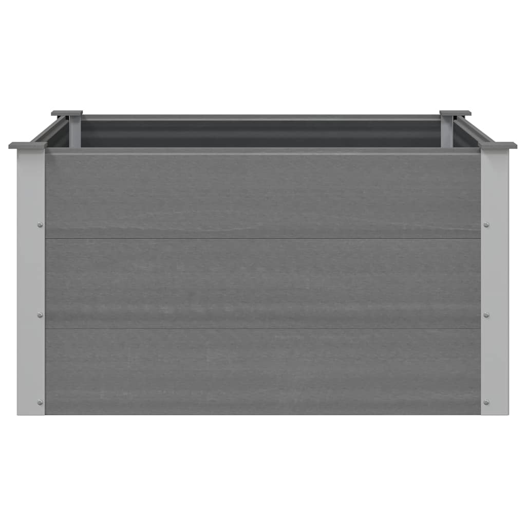 vidaXL Ζαρντινιέρα Υπερυψωμένη Γκρι 100 x 100 x 54 εκ. από WPC