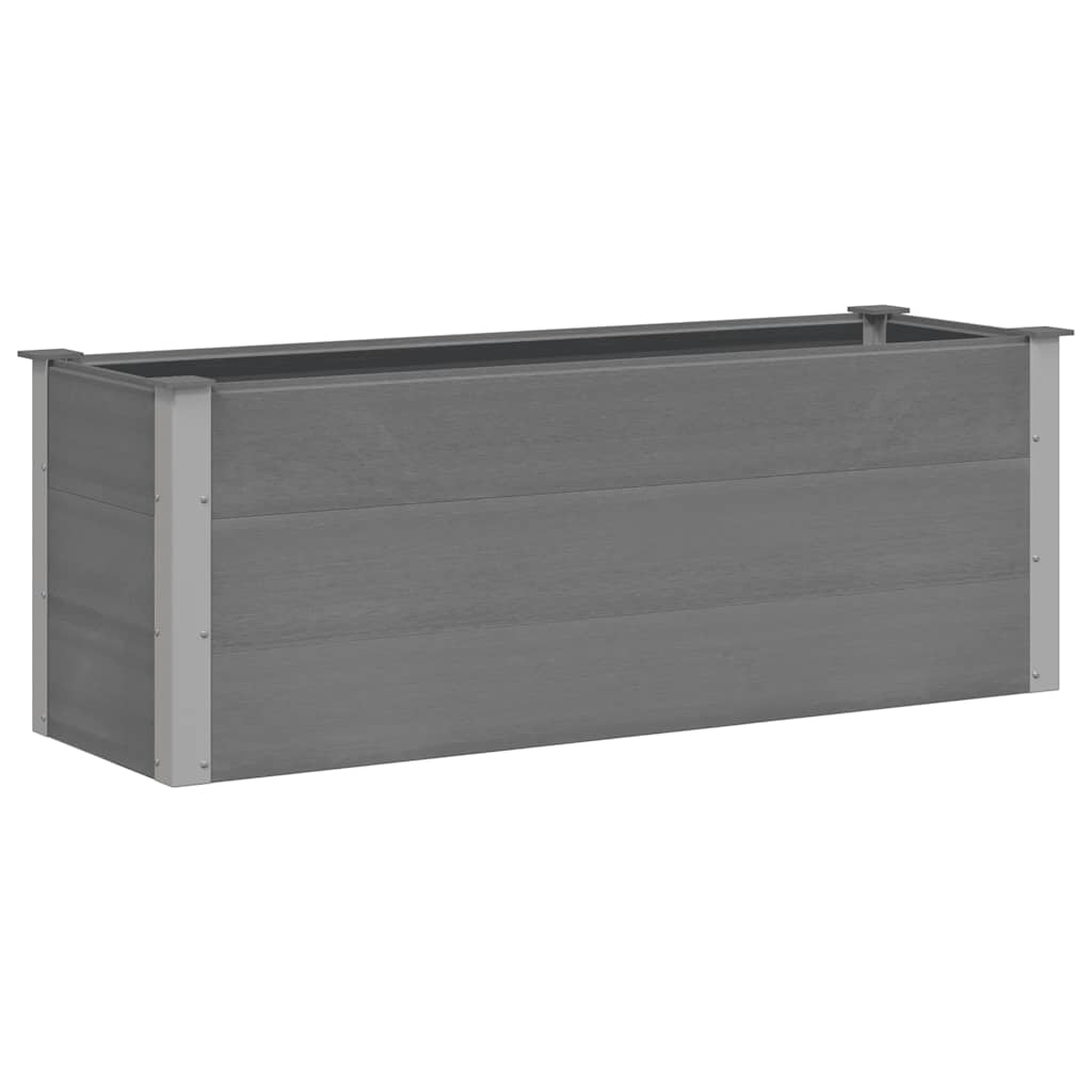 vidaXL Ζαρντινιέρα Υπερυψωμένη Γκρι 150 x 50 x 54 εκ. από WPC