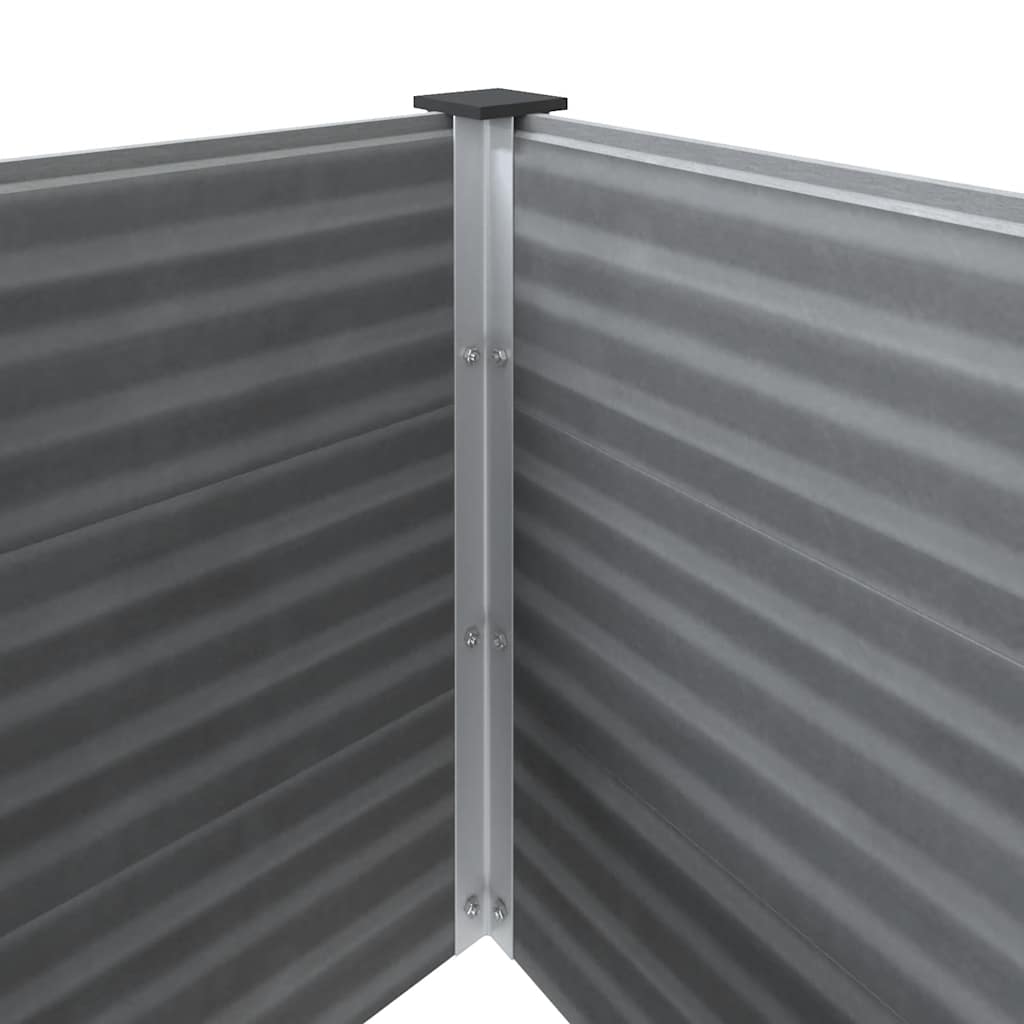 vidaXL Ζαρντινιέρα Υπερυψωμένη Γκρι 150 x 50 x 54 εκ. από WPC