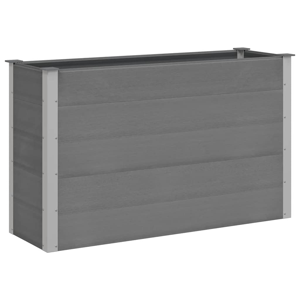 vidaXL Ζαρντινιέρα Υπερυψωμένη Γκρι 150 x 50 x 91 εκ. από WPC