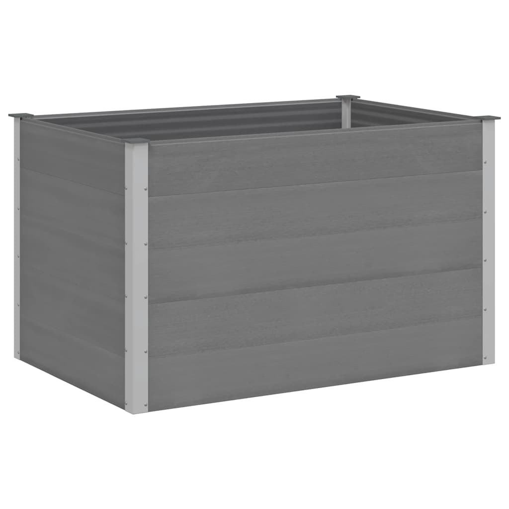 vidaXL Ζαρντινιέρα Υπερυψωμένη Γκρι 150 x 100 x 91 εκ. από WPC