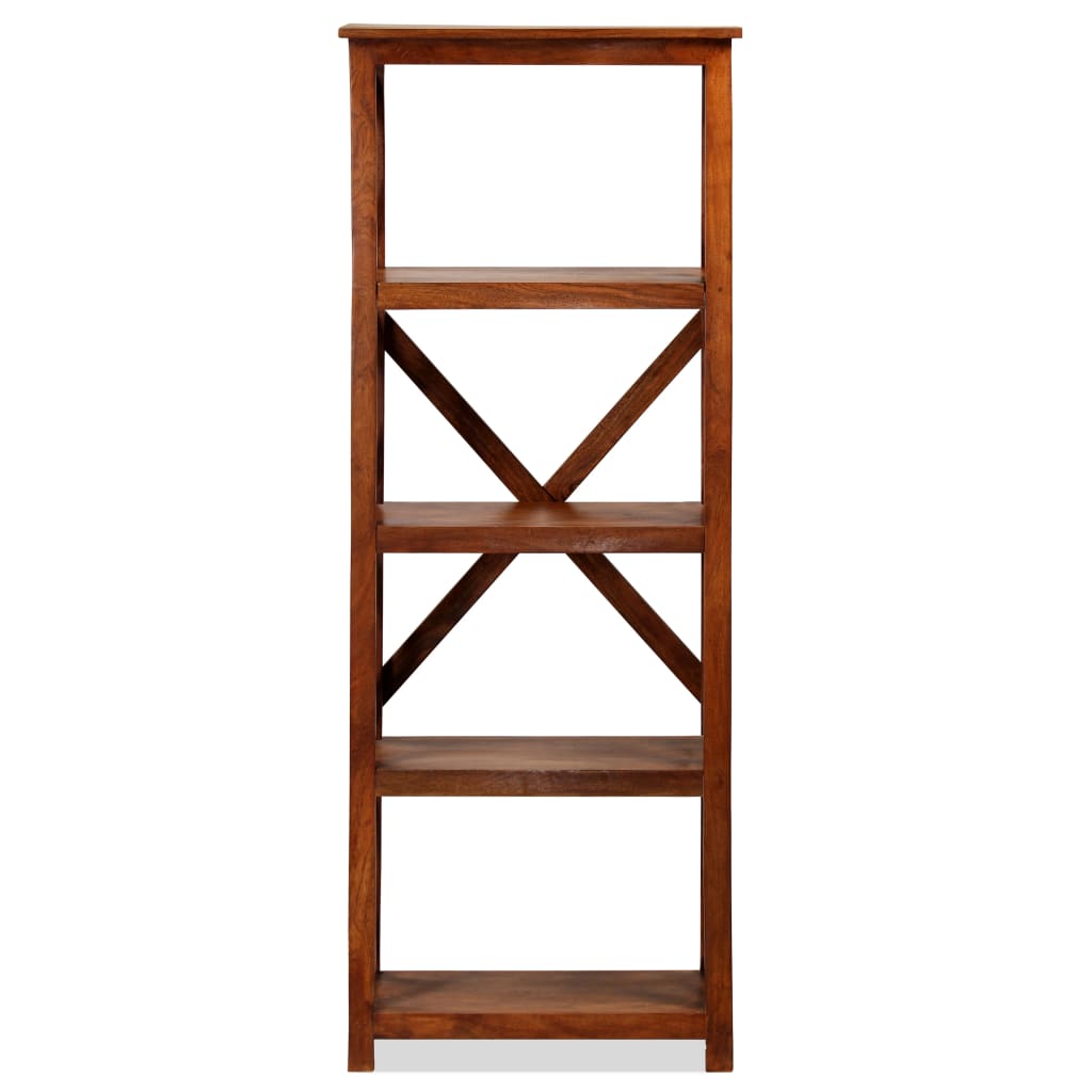 vidaXL Βιβλιοθήκη 60x30x160 εκ. Μασίφ Ξύλο Ακακίας/Μελί Sheesham