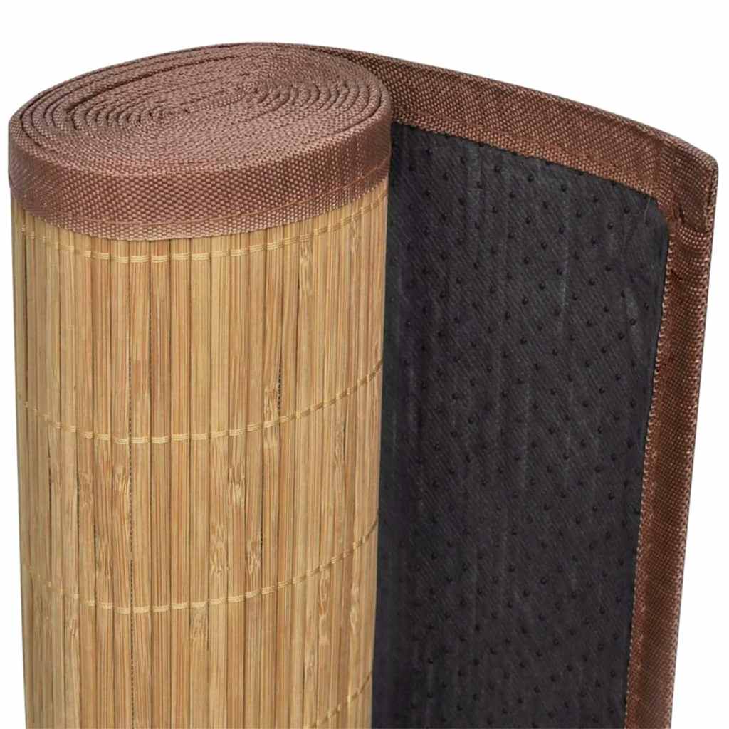 vidaXL Χαλί Καφέ 100 x 160 εκ. από Μπαμπού