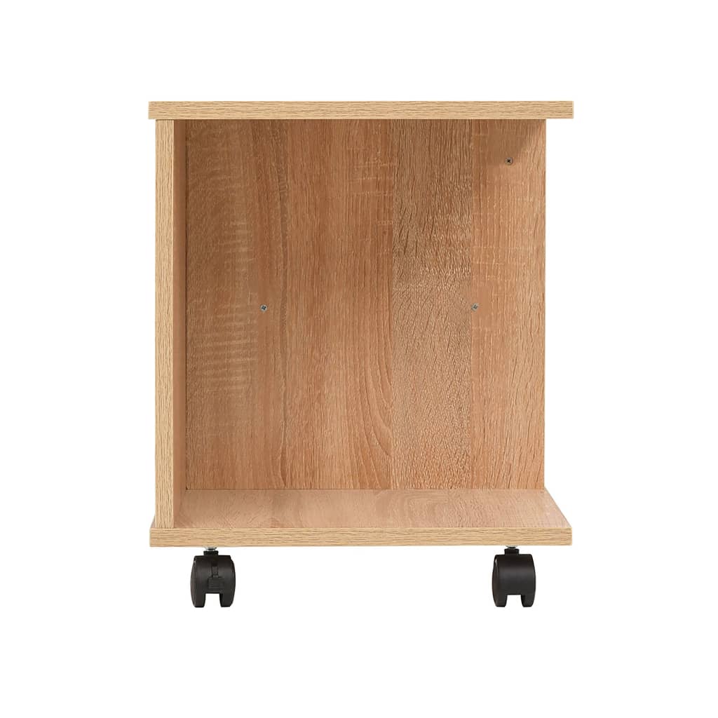 vidaXL Ραφιέρα με Ρόδες Χρώμα Δρυός 50 x 35 x 42 εκ.